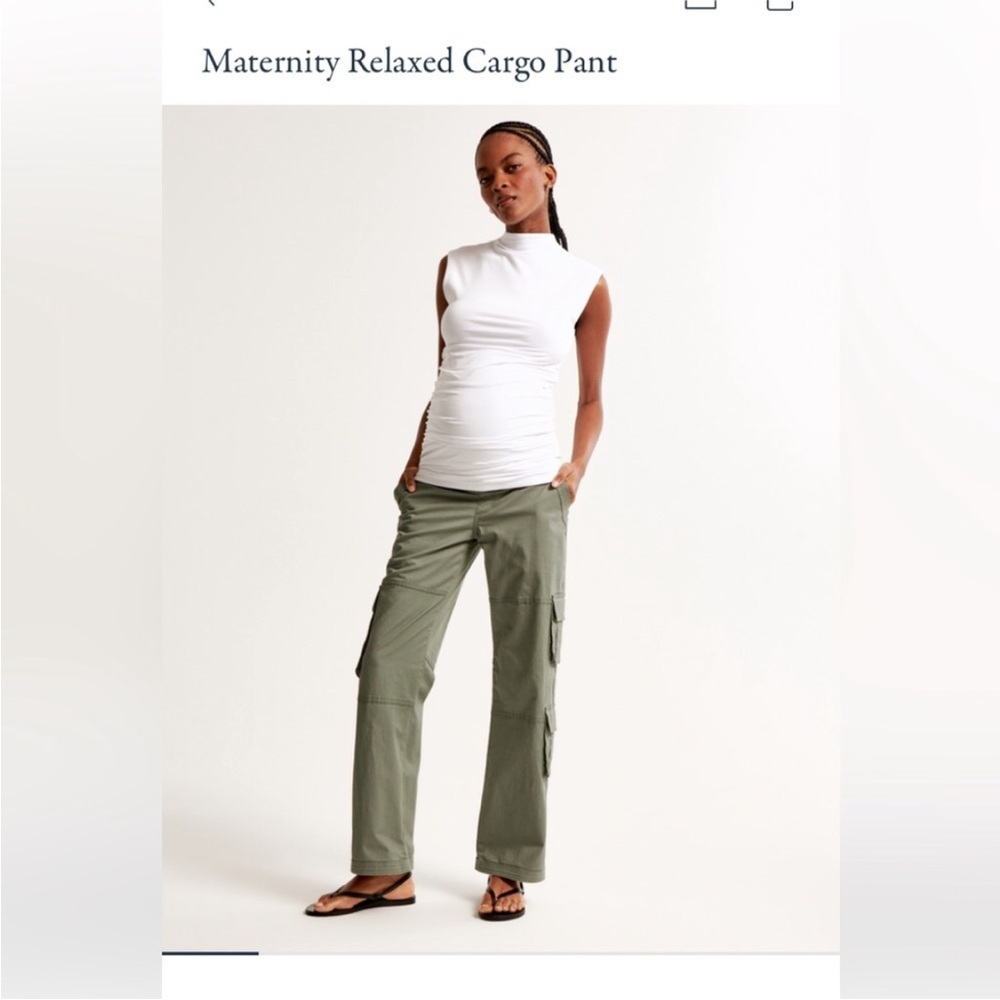 Abercrombie & Fitch maternity Relaxed cargo pant | 24
